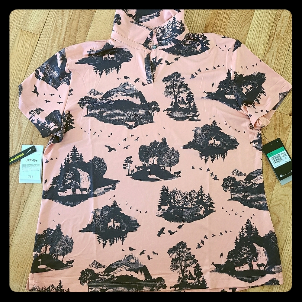 Nike Dri Fit Womens XL Pink print NWT